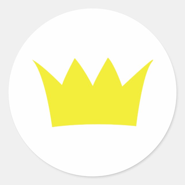 Adesivo Redondo Ouro King Crown (Frente)
