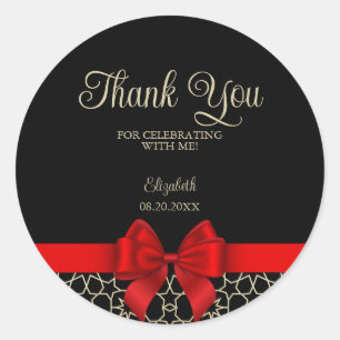 Adesivo Redondo Ouro Moderno Egito Geométrico Arco Vermelho Obriga