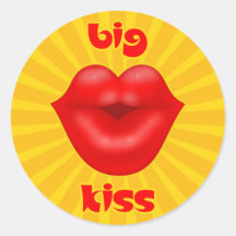 Ouro Rays Solares lábios Vermelhos grande beijo