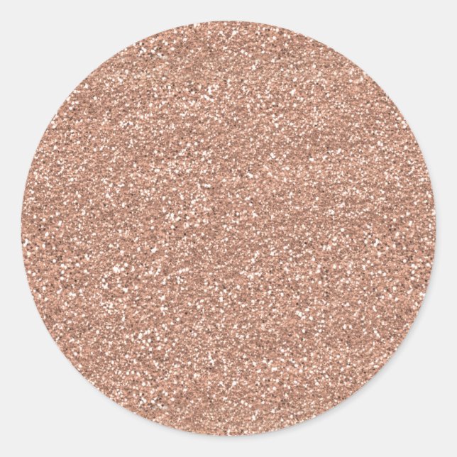 Adesivo Redondo Ouro Rosa (Frente)