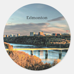 Adesivo Redondo Outono em Edmonton,