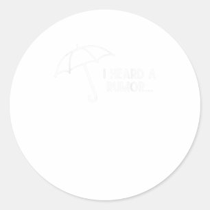 Adesivo Redondo Ouvi uma Academia Engraçada de Rumor