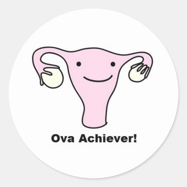 Adesivo Redondo Ova Achiever Stickers (Frente)