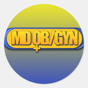 ADESIVO REDONDO OVAL OB/GYN DO MD OBSTETRICS GYNECOLOGY