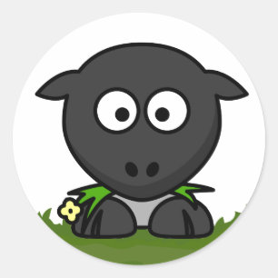 Adesivo Redondo Ovelha redonda