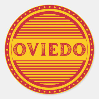 Adesivo Redondo Oviedo City Pride Emblem – Spanish Identity