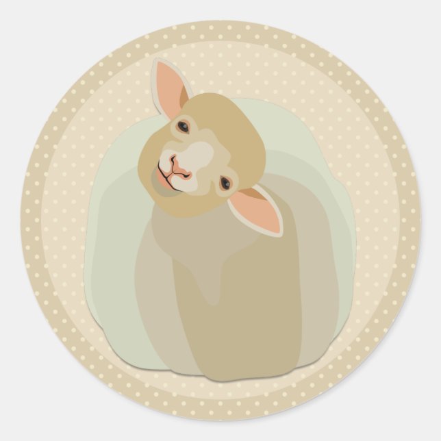 Adesivo Redondo Ovinos (Frente)