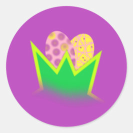 Adesivo Redondo ovo de Páscoa