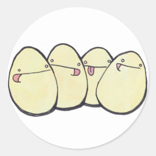Adesivo Redondo ovos