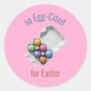 Adesivo Redondo Ovos citados para Ovos de Páscoa Coloridos em Pásc