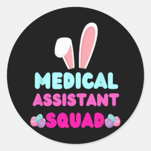 Adesivo Redondo Ovos de fantasia de Páscoa de coelho de ourivesari