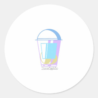 Adesivo Redondo Ovos de quarta-feira (Design de ovos)