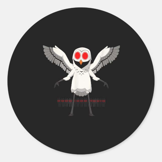 Adesivo Redondo Owl In The Forest Kids 99 Nights Halloween Y Video (Frente)