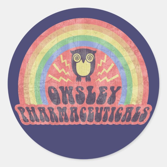 Adesivo Redondo Owsley Pharmaceuticals (Frente)