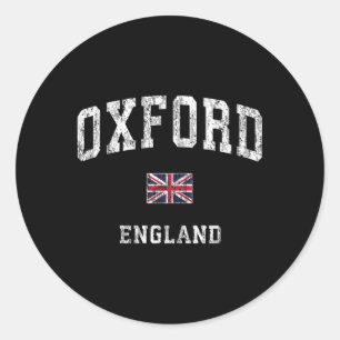 Adesivo Redondo Oxford England Athletic Sports