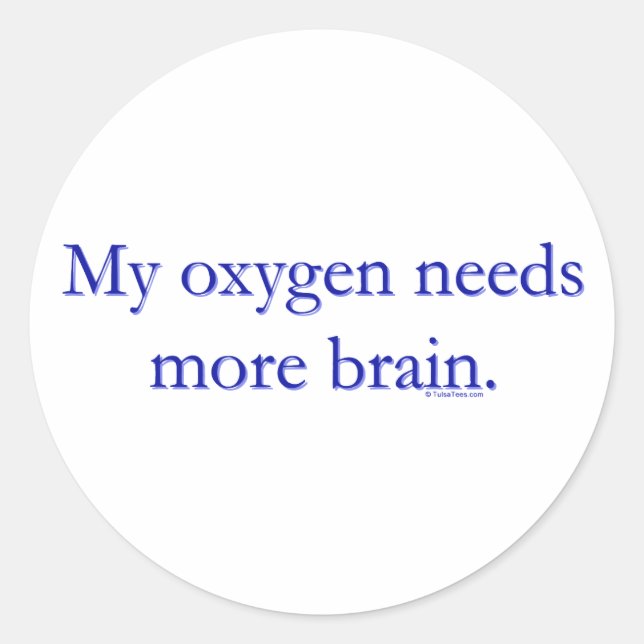 Adesivo Redondo Oxy Brain (Frente)