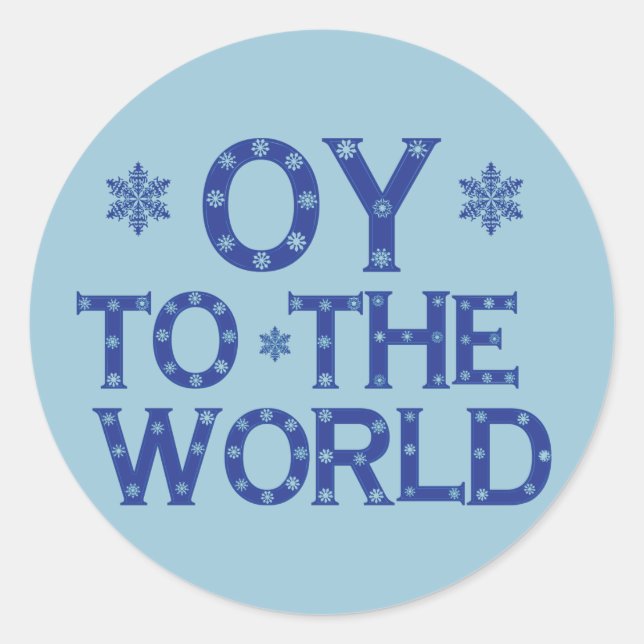 Adesivo Redondo OY to the World Stickers (Frente)
