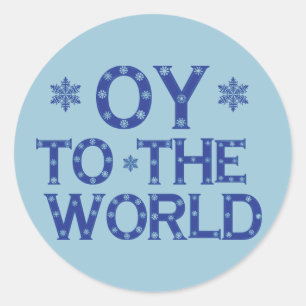 Adesivo Redondo OY to the World Stickers