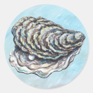 Adesivo Redondo Oyster Sticker