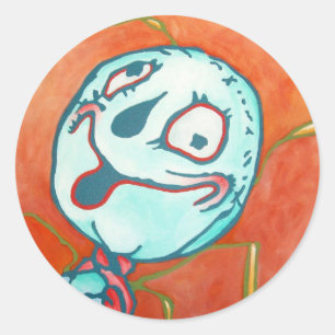 Adesivo Redondo Oz Sticker - Espantalho