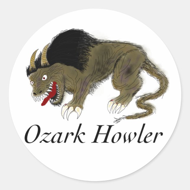 Adesivo Redondo Ozark Howler Sticker (Frente)