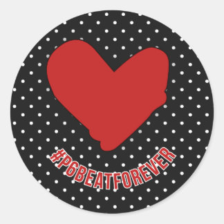 ADESIVO REDONDO #P6BEATFOVER