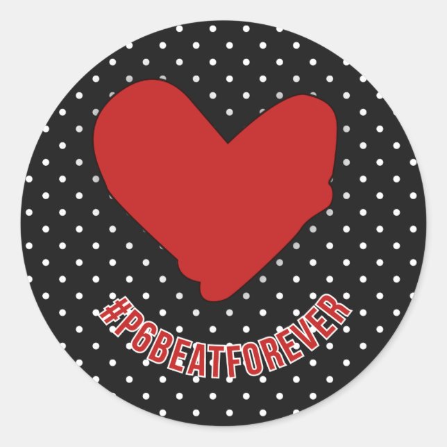 ADESIVO REDONDO #P6BEATFOVER (Frente)