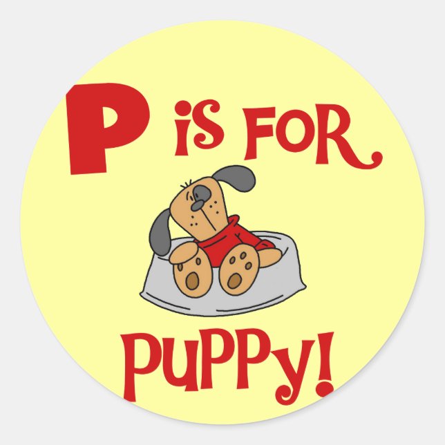 Adesivo Redondo P é para Camisetas de papoila e presentes (Frente)
