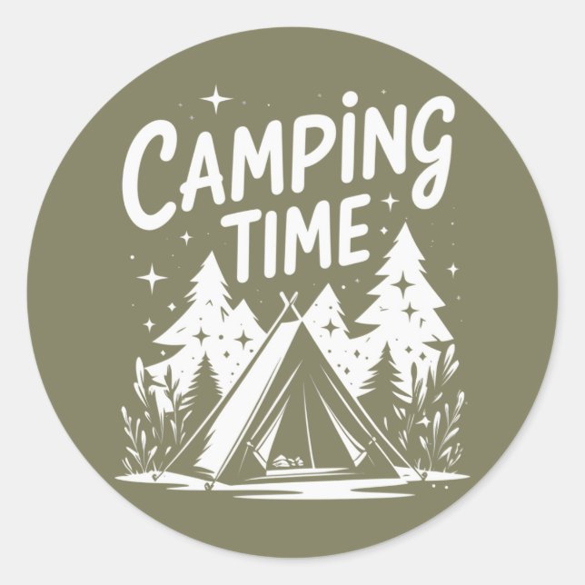 Adesivo Redondo Pacote Adventure Sticker (Frente)