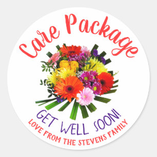 Adesivo Redondo Pacote de cuidado para o doente
