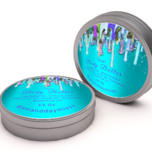 Adesivo Redondo Pacote De Manteiga Corpo On-Line Beauty Ocean Driv