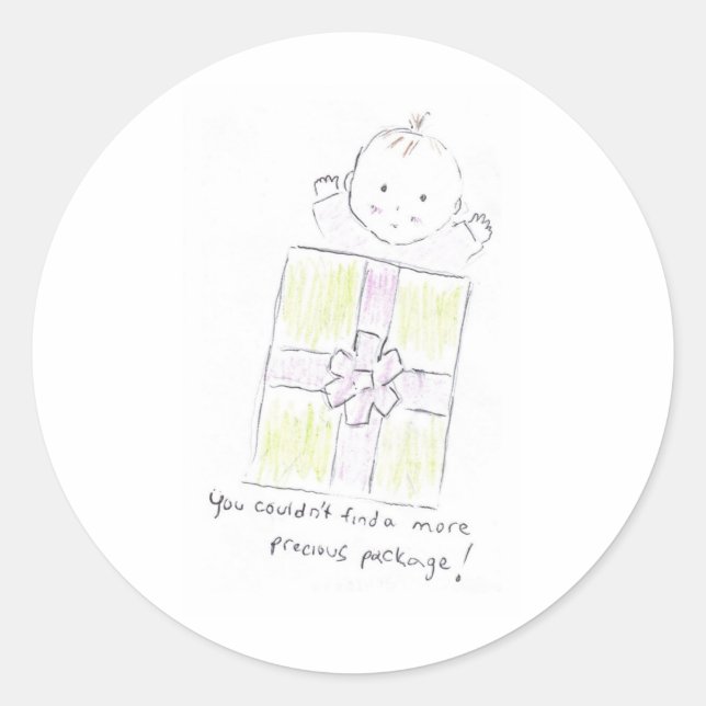 Adesivo Redondo pacote de precioso (Frente)