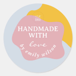 Adesivo Redondo Pacote de suprimentos personalizados para pequenas