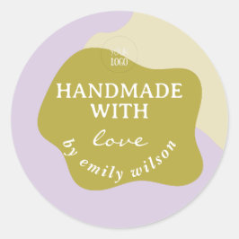 Adesivo Redondo Pacote de suprimentos personalizados para pequenas