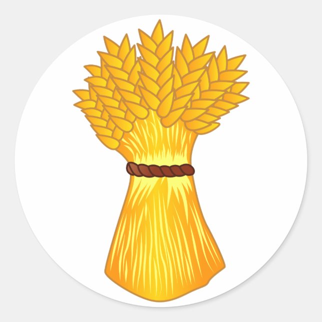 Adesivo Redondo Pacote de Trigo (Frente)