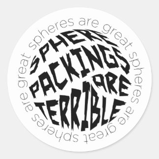 Adesivo Redondo Pacotes do Sphere