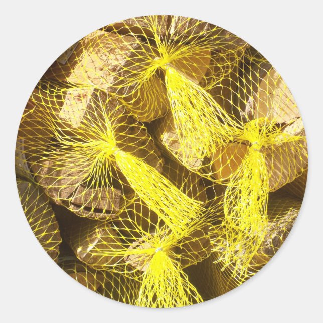 Adesivo Redondo Pacotes Firewood (Frente)