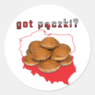 Adesivo Redondo paczki obtido? Mapa polonês
