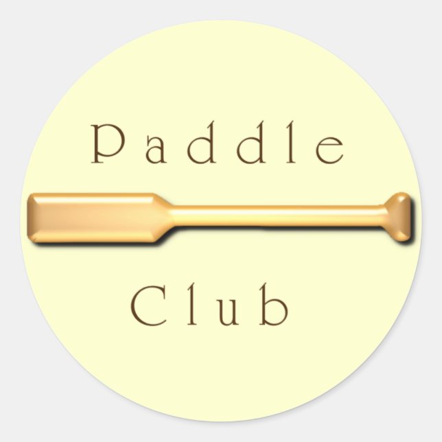 Adesivo Redondo Paddle Club (Frente)