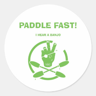 ADESIVO REDONDO PADDLE RÁPIDO! OUVI UM BANJO