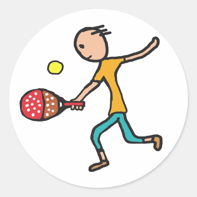 Adesivo Redondo Padel Tênis (Frente)