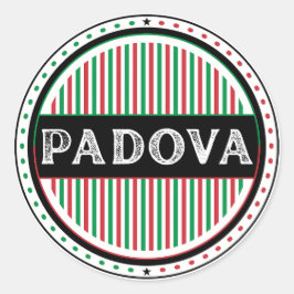 Adesivo Redondo Padova City Pride Emblem – Italian Identity
