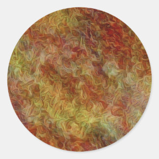 Adesivo Redondo padrão assustador