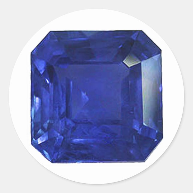 Adesivo Redondo Padrão Azul (Frente)