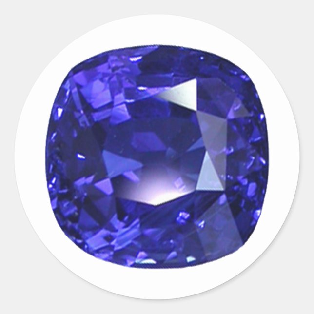 Adesivo Redondo Padrão Azul (Frente)