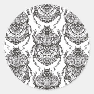 Adesivo Redondo Padrão com porta de mão