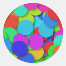 Padrão de Círculo de Pontos Coloridos