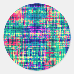 Adesivo Redondo Padrão de Coloração moderna do colírio abstrato