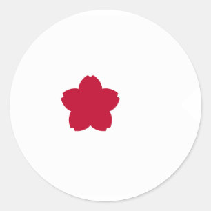 Adesivo Redondo Padrão de Comandante, bandeira do Japão