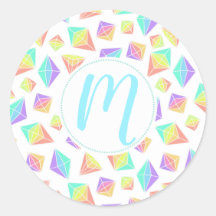 Padrão de Cristais Arco-Íris de Pastel